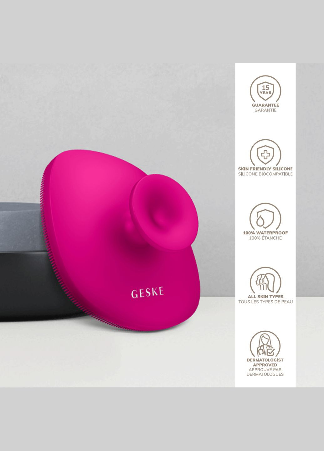 Щітка для тіла Body Brush 4в1 magenta GESKE (341526117)