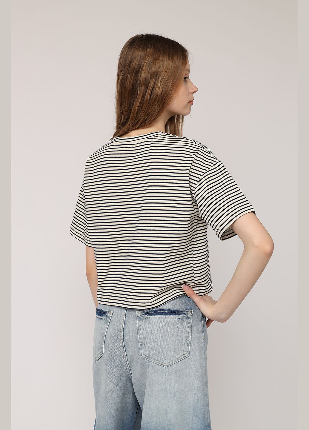 Футболка з коротким рукавом жіноча колір білий ЦБ-00275568 Crep - (327610161)