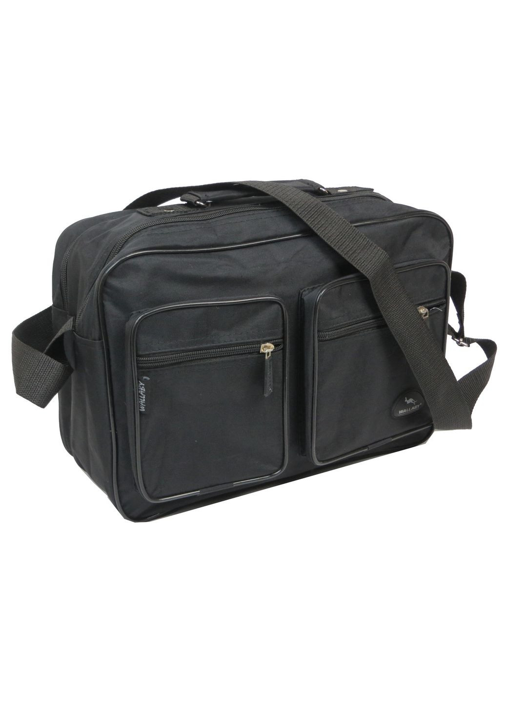 Чоловіча сумка із нейлону чорна Wallaby (360893953)