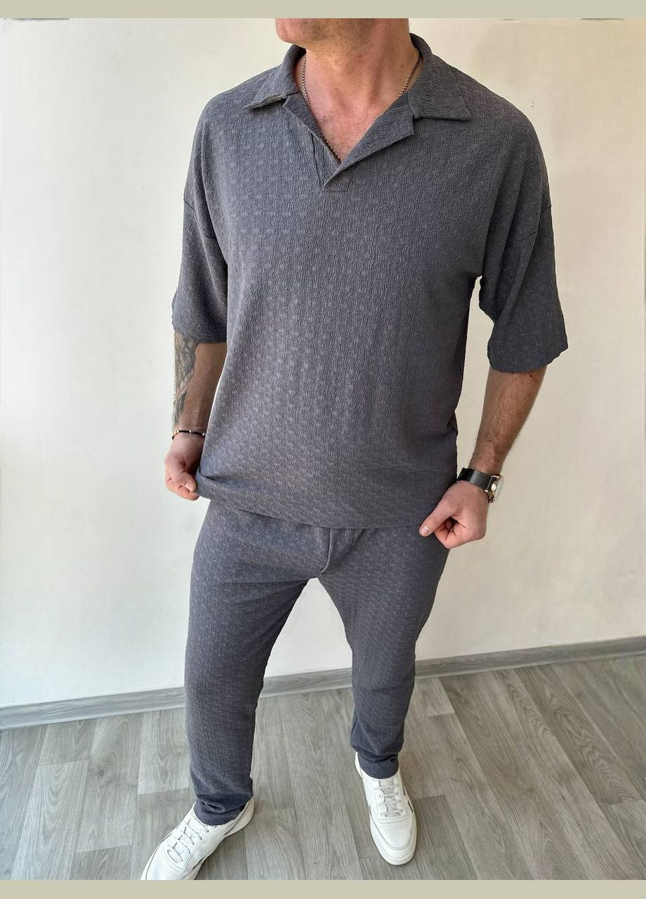 Графітовий демісезонний котюм весна/літо трикотаж зара No Brand