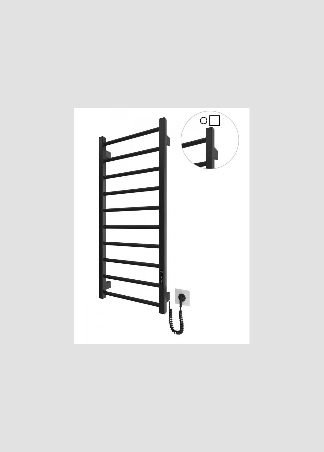 Електрична рушникосушка Hygge Family Leeds 970x430 чорний мат Mario (318681172)