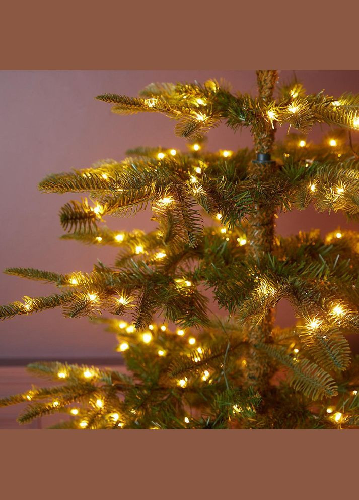 Cветодиодная новогодняя LED гирлянда Капли росы на катушке 50 м (500 л) на USB с пультом и 8 режимами Теплый белый LELUNO (315341915)