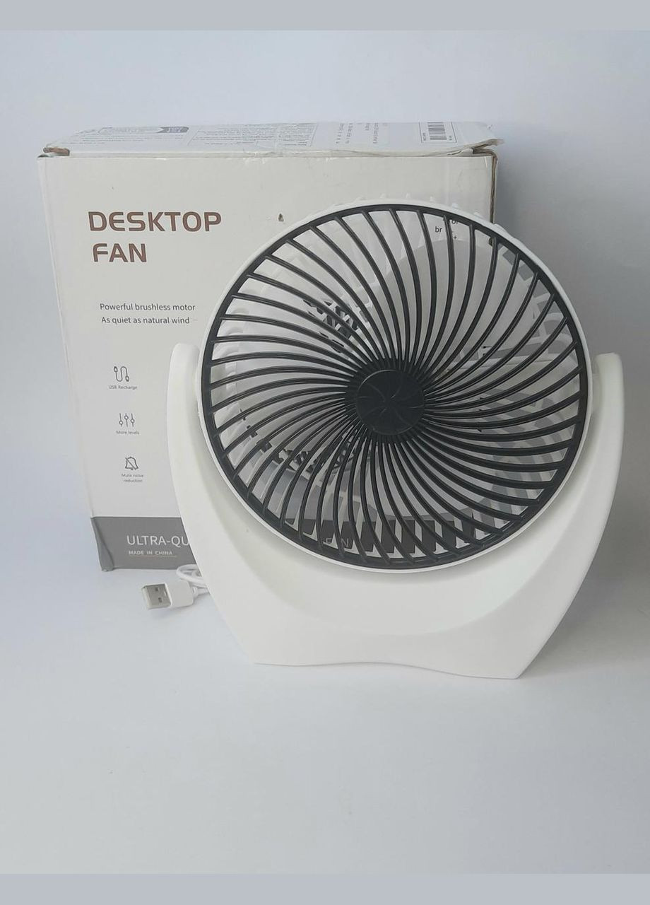 Настольный вентилятор портативный Fan от USB TR-77 белый No Brand (328926037)