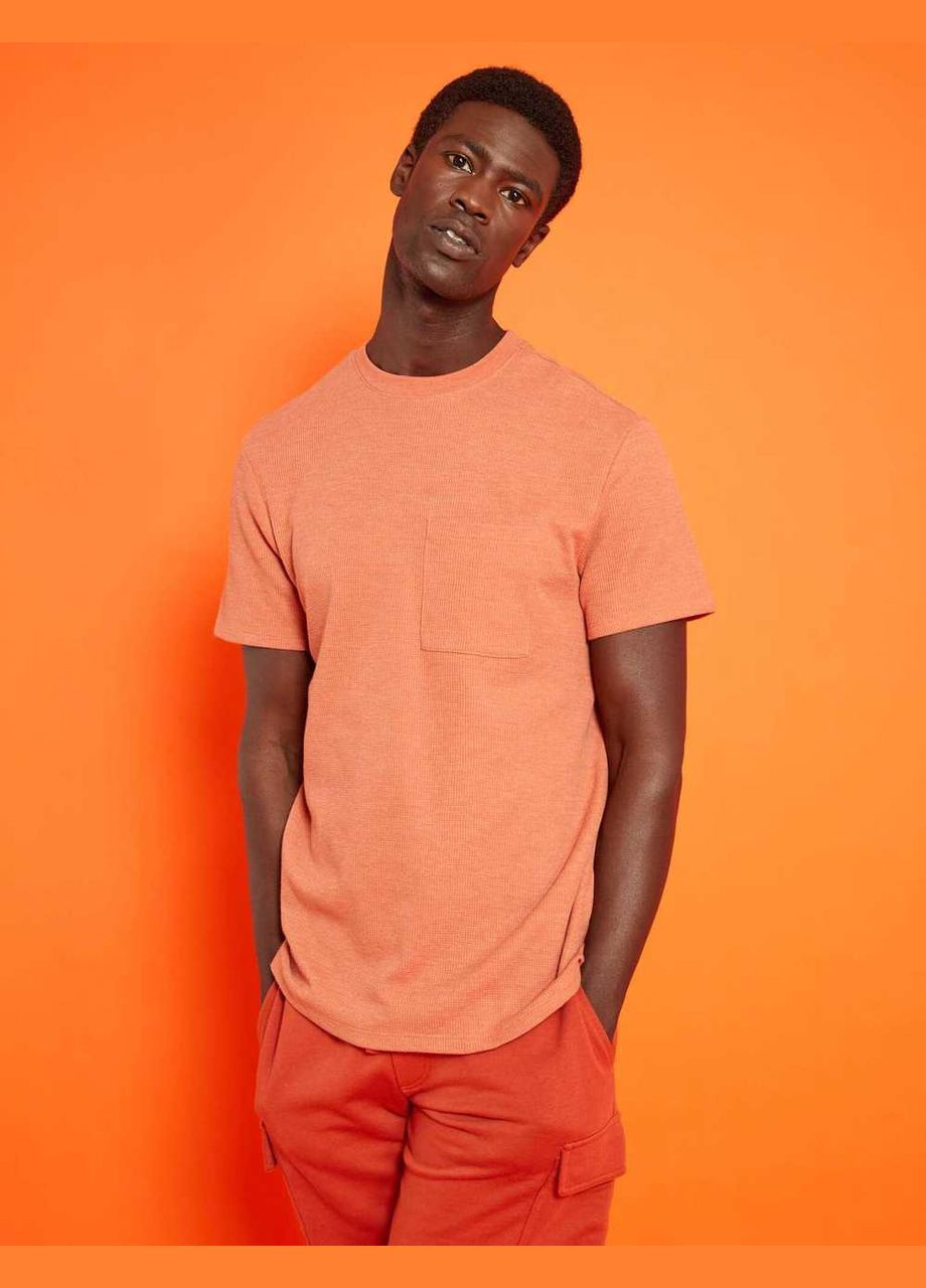 Світло-оранжева футболка basic,цегляний, Kiabi