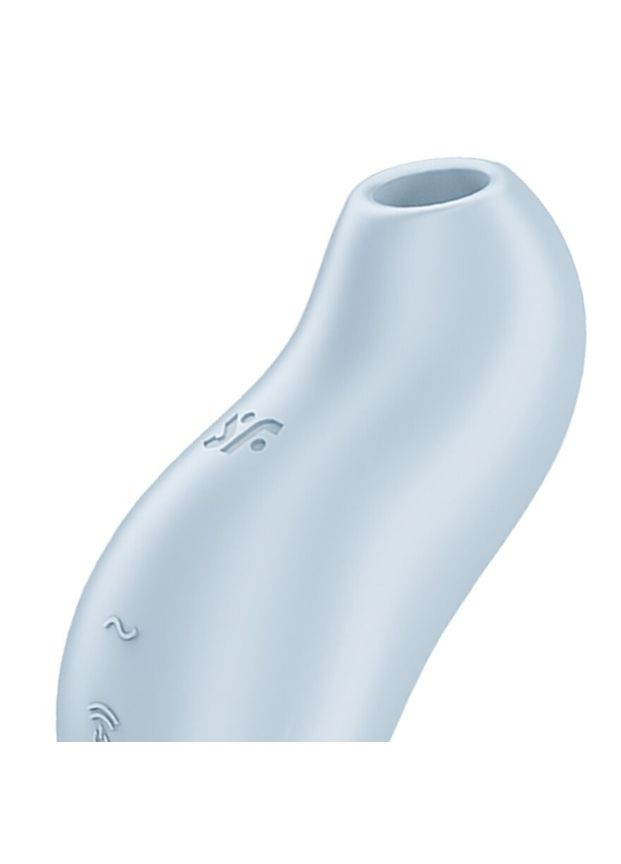Вакуумний кліторальний стимулятор з вібрацією Pocket Pro 1 Blue Satisfyer (335392562)