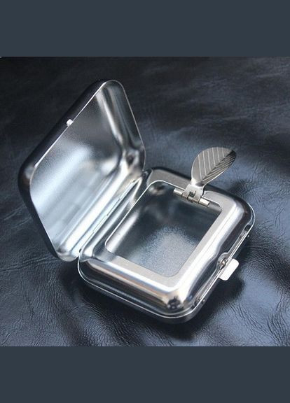 Минипепельница из нержавеющей стали портативная карманная пепельница для сигарет No Brand (306433241)
