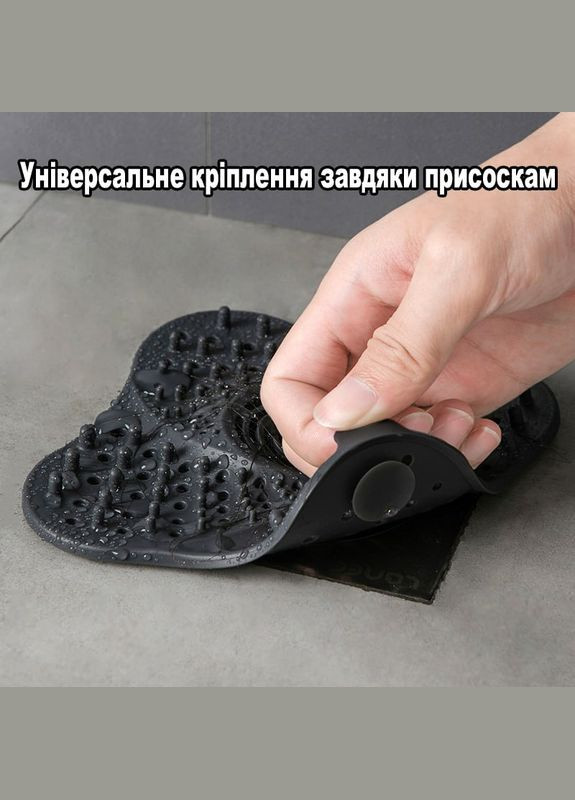 Улавливатель волос сеточка Вихрь для ванной, раковин или душа черного цвета No Brand (324834219)