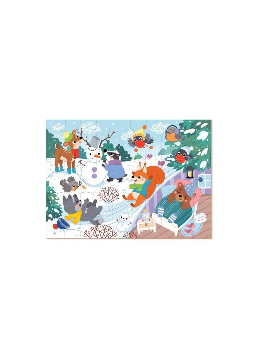 Пазл Зимние животные, 60 дет Dodo (363236979)