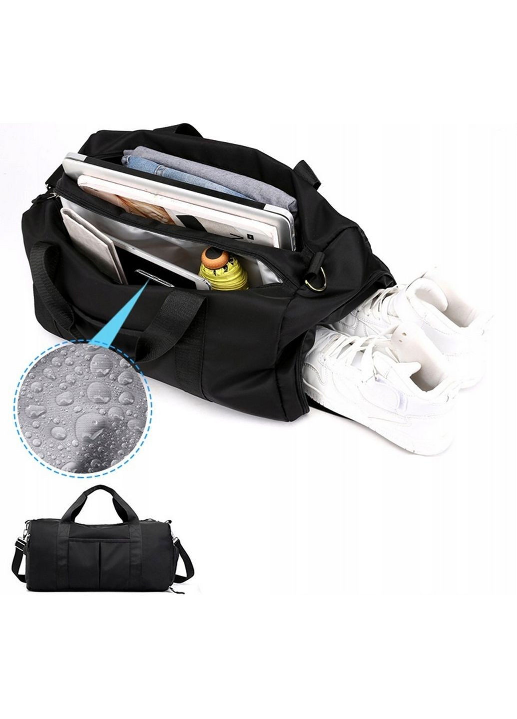 Спортивная сумка с отделами для обуви, влажных вещей 18L 40x24x18 см Edibazzar (289460426)