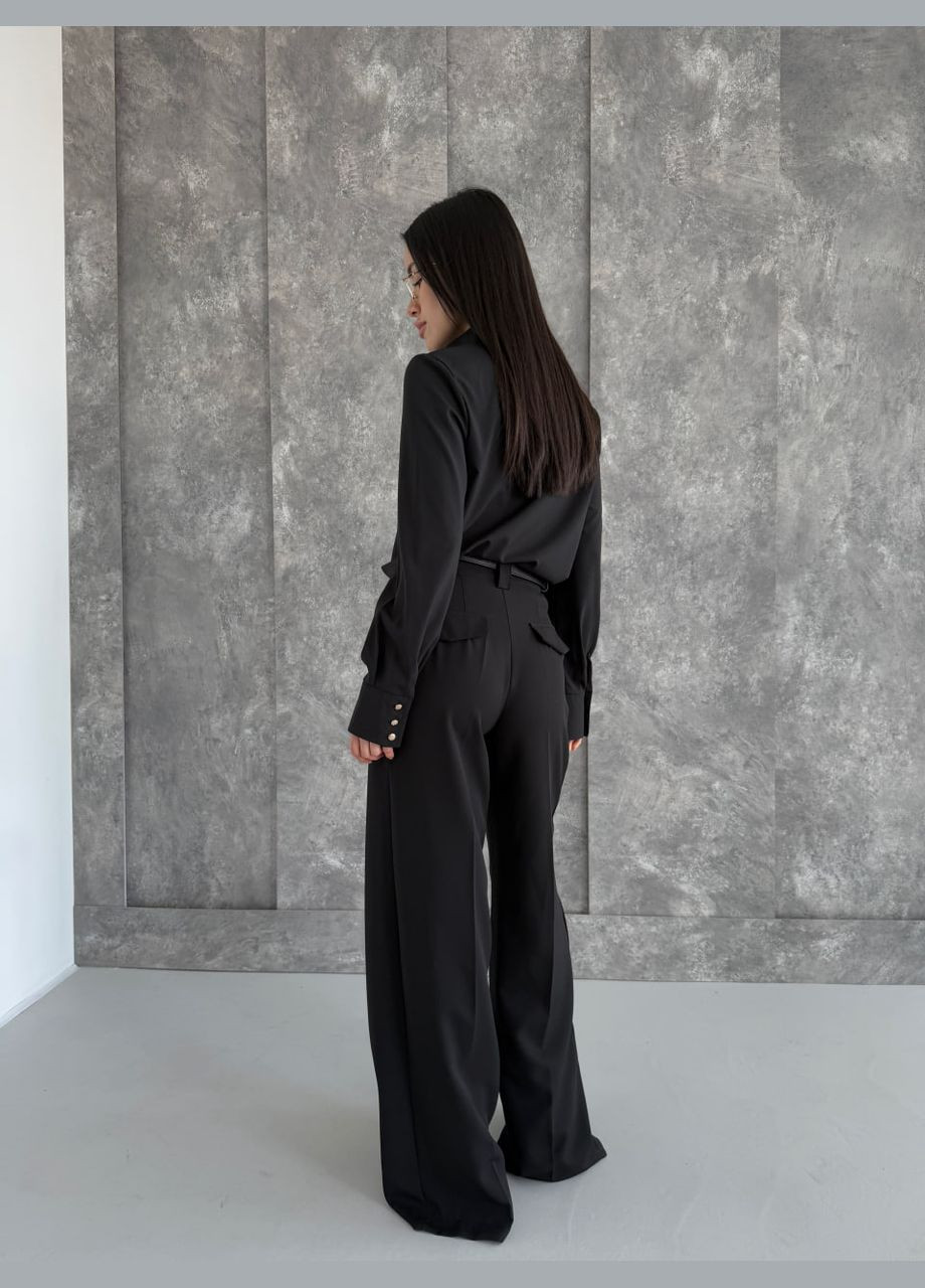 Чёрная женская блузка FINO Mode