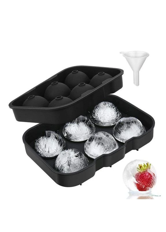 Форма для льоду силіконова Куля 6 комірок 18,5x12,5x4,6 см (C051355) Ice (333707584)