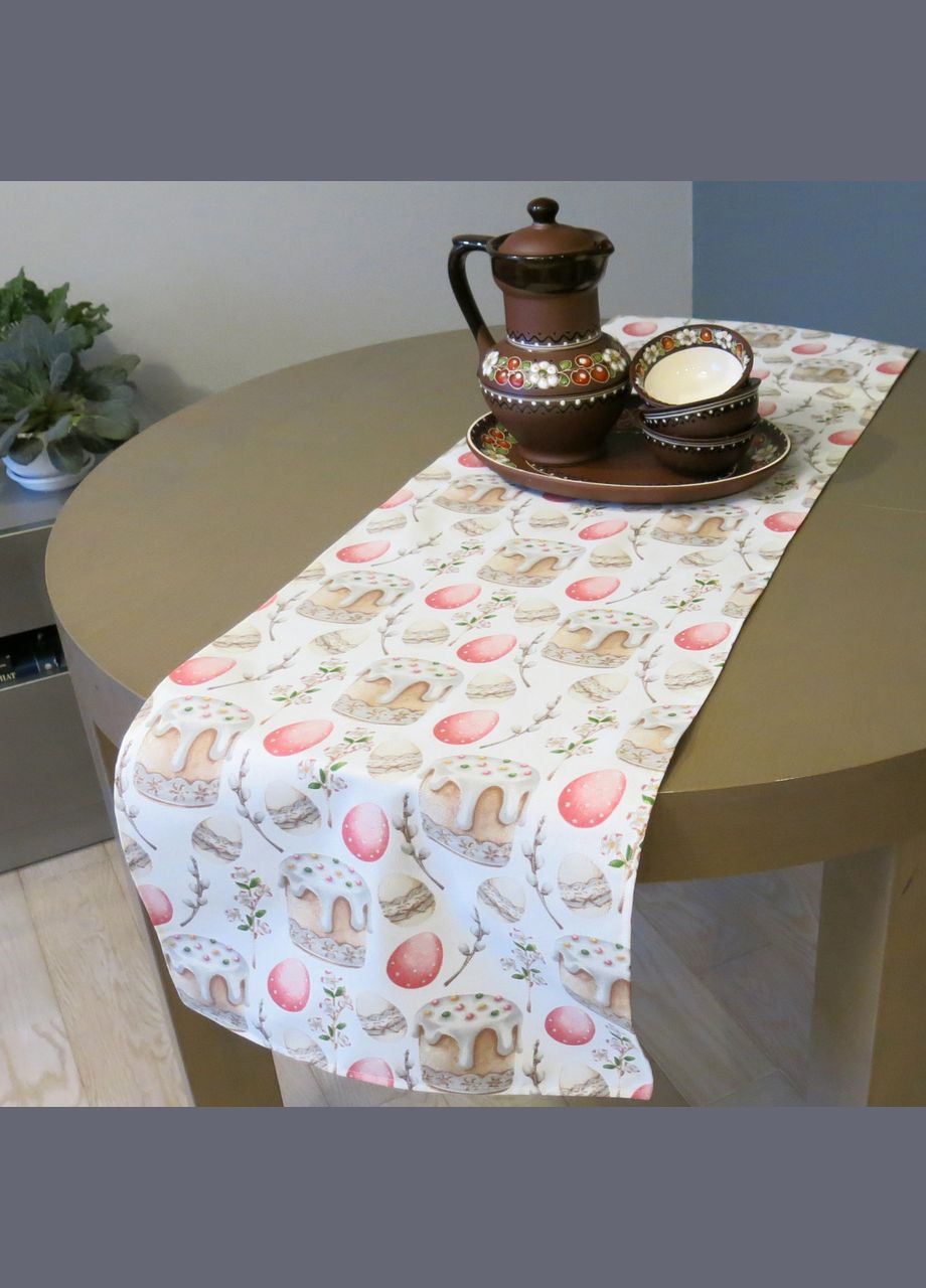 Пасхальная дорожка Ранер на стол тефлоновая "Пасочка" пасхальная декоративная дорожка 37, 140 Maystat (305391001)