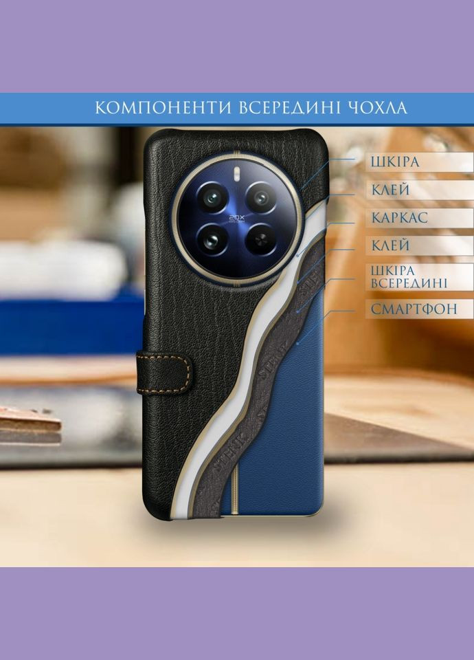 Чохол книжка Premium для Realme 12 Pro Чорний (76988) Stenk (294206215)