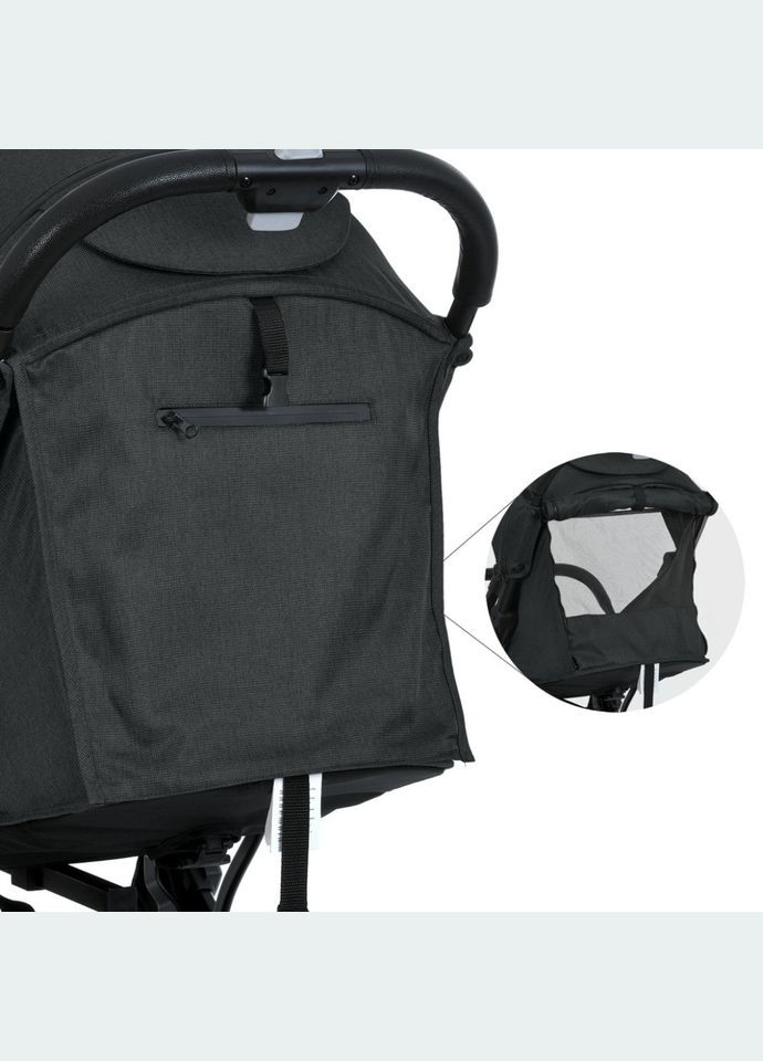 Дитяча прогулянкова коляска FLASH M 5727-1 Almost Black Bambi (359474887)