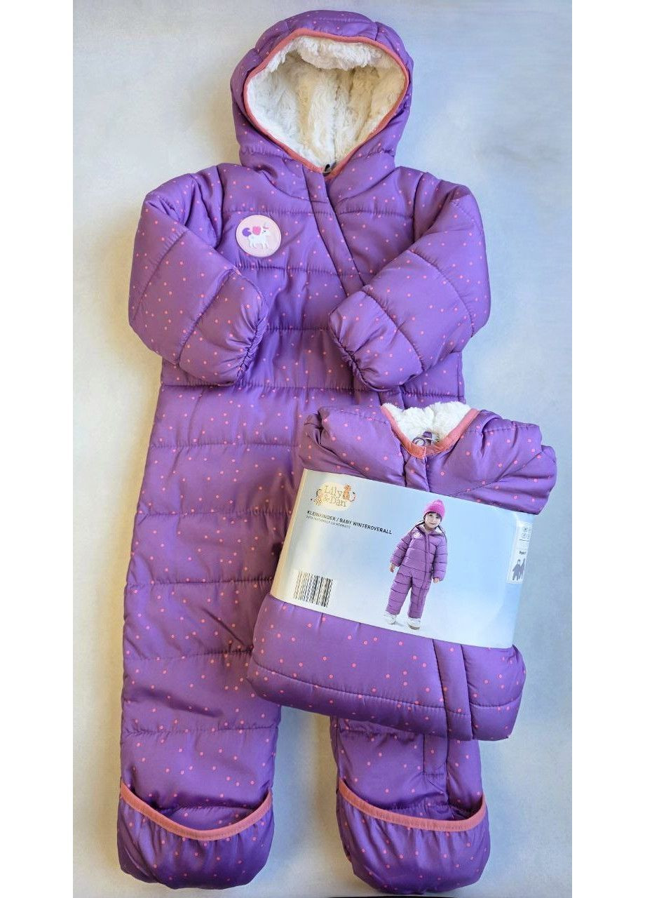Дитячий зимовий комбінезон на хутрі Lily&Dan для девочек Impidimpi Комбінезон (368030361)