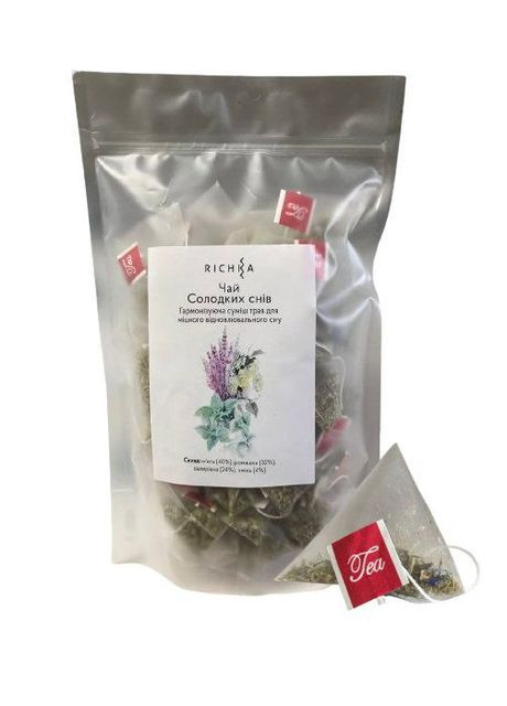Травяной чай "Сладких снов" пирамидки 25 шт Richka (307845754)