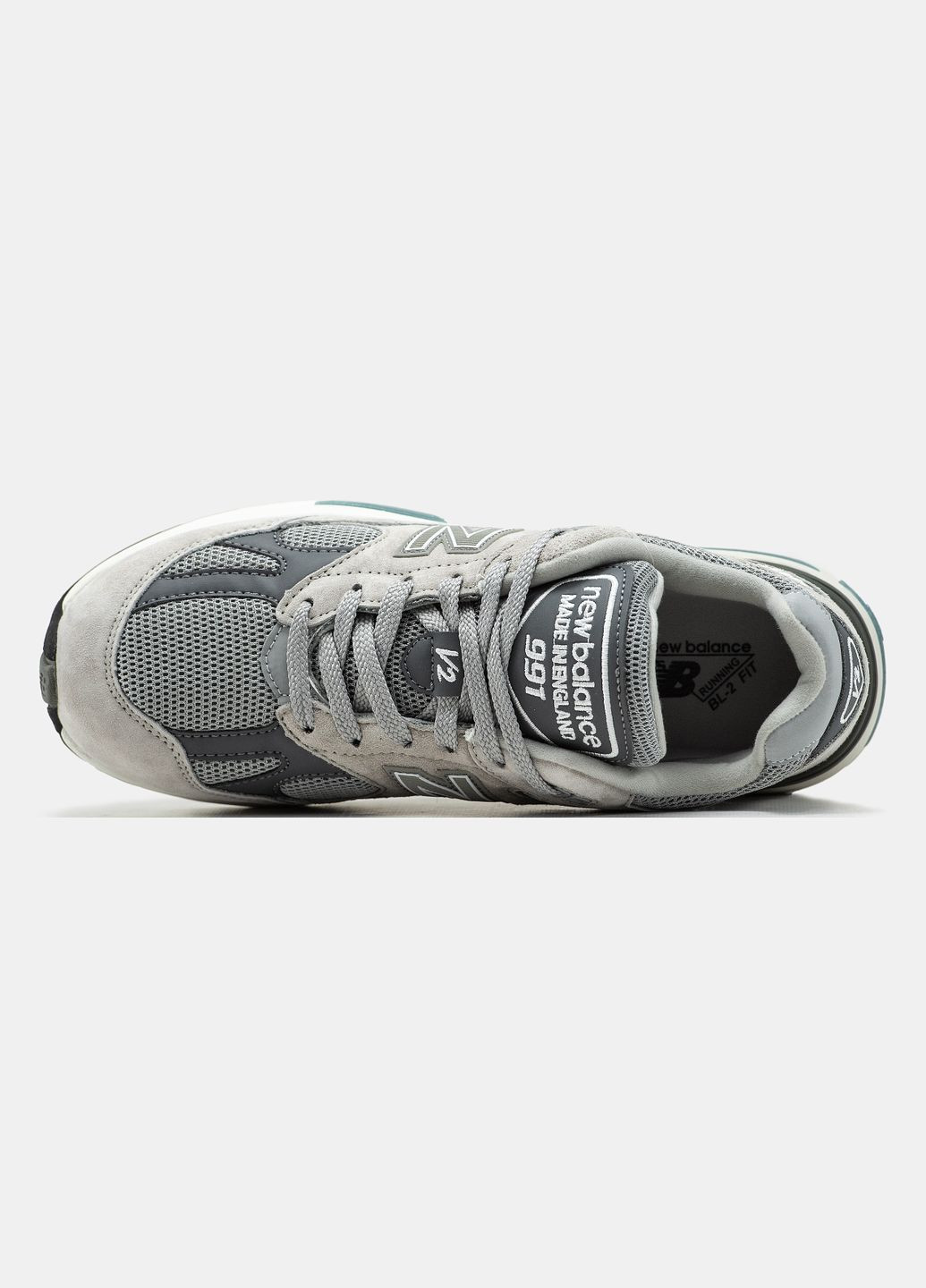 Серые всесезонные кроссовки мужские new balance 991v2 grey | нью беланс 991в2 серые No Brand