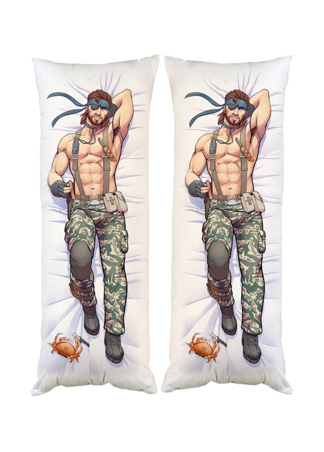 Подушка дакимакура Metal Gear Solid декоративная ростовая подушка для обнимания двусторонняя No Brand (328315164)