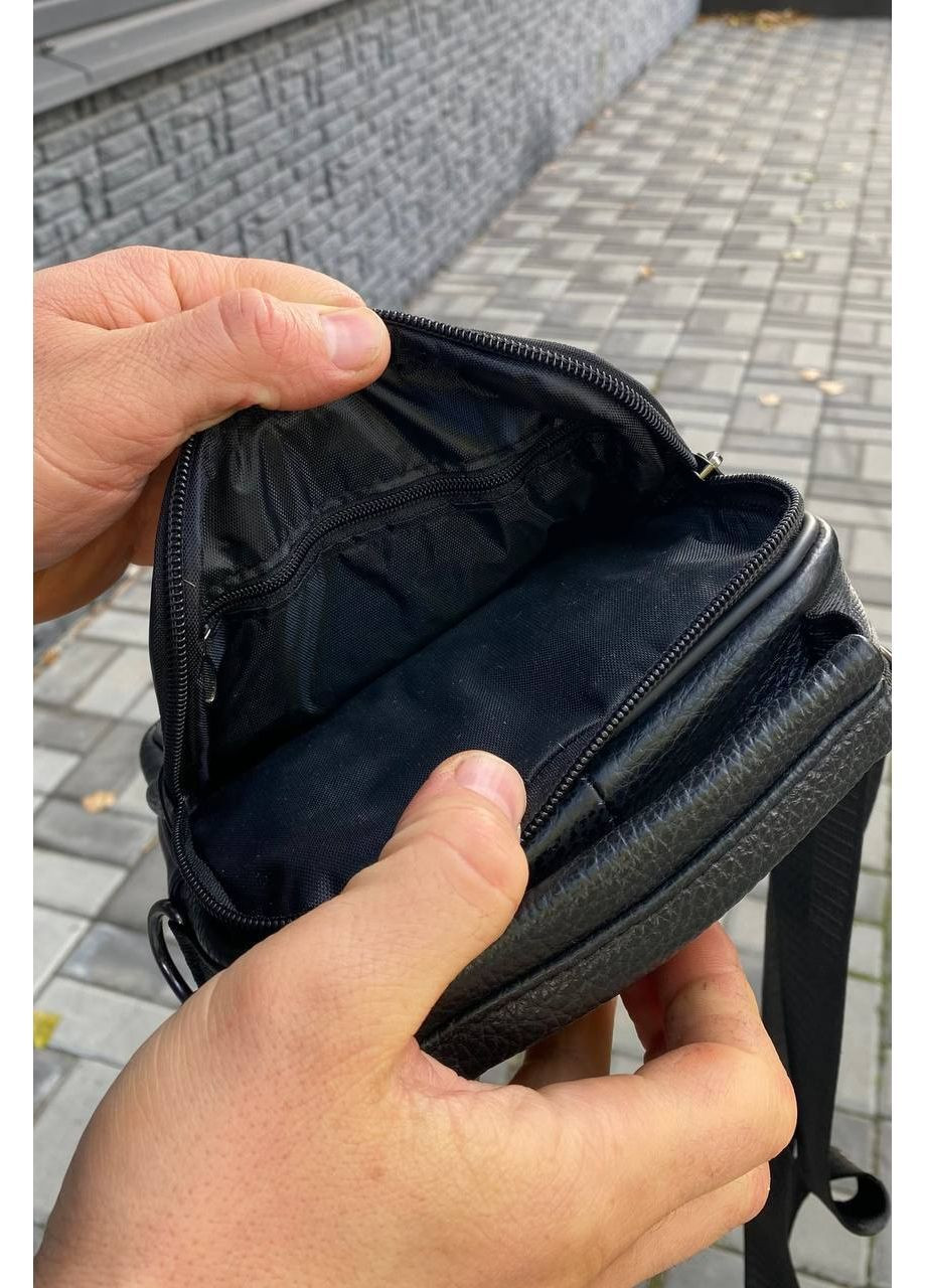 Чоловіча сумка барсетка месенджер з натуральної шкіри Rich mini 21 х 17 х 7 см No Brand (366289510)