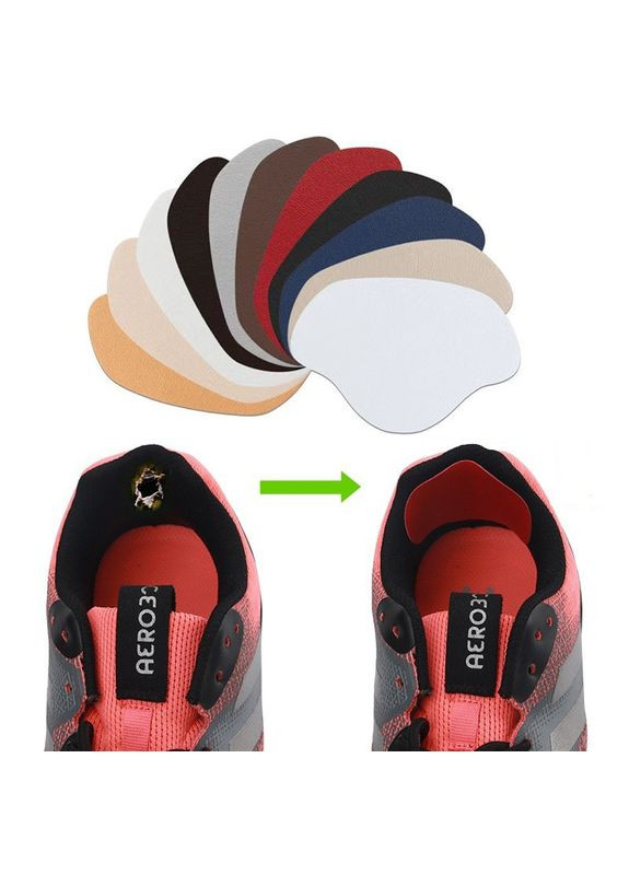 Вкладиш-наклейка на задник взуття для реставрації затертого задника взуття червоного кольору No Brand (311222491)