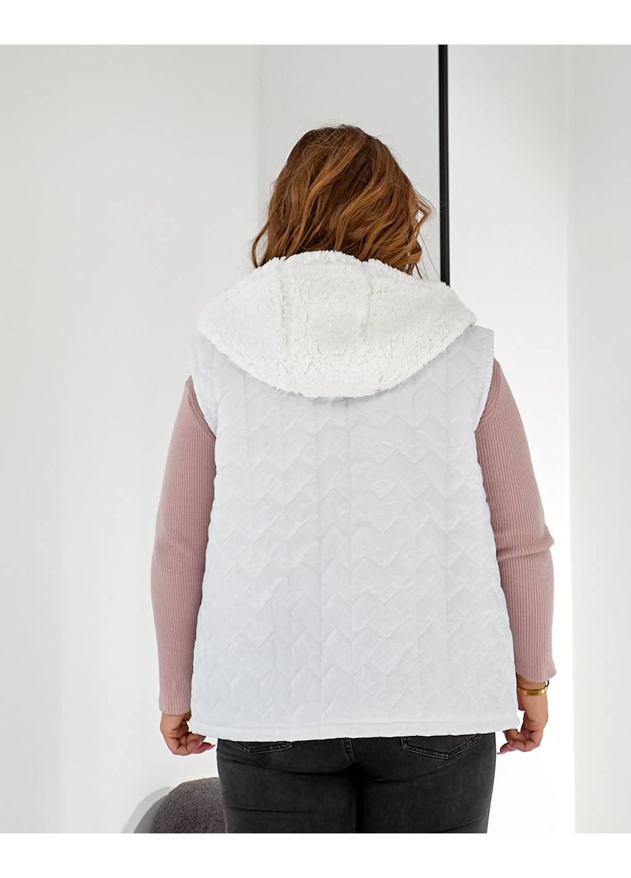 Жилетка женская с карманами и капюшоном Тедди Style Point (350908096)