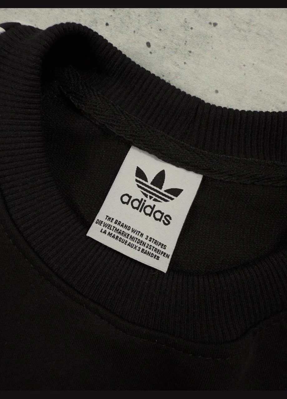 Черный костюм adidas свитшот,брюки,носки 2 пары,турецкая двунитка,лампасы пришитые,логотип прорезиненный No Brand