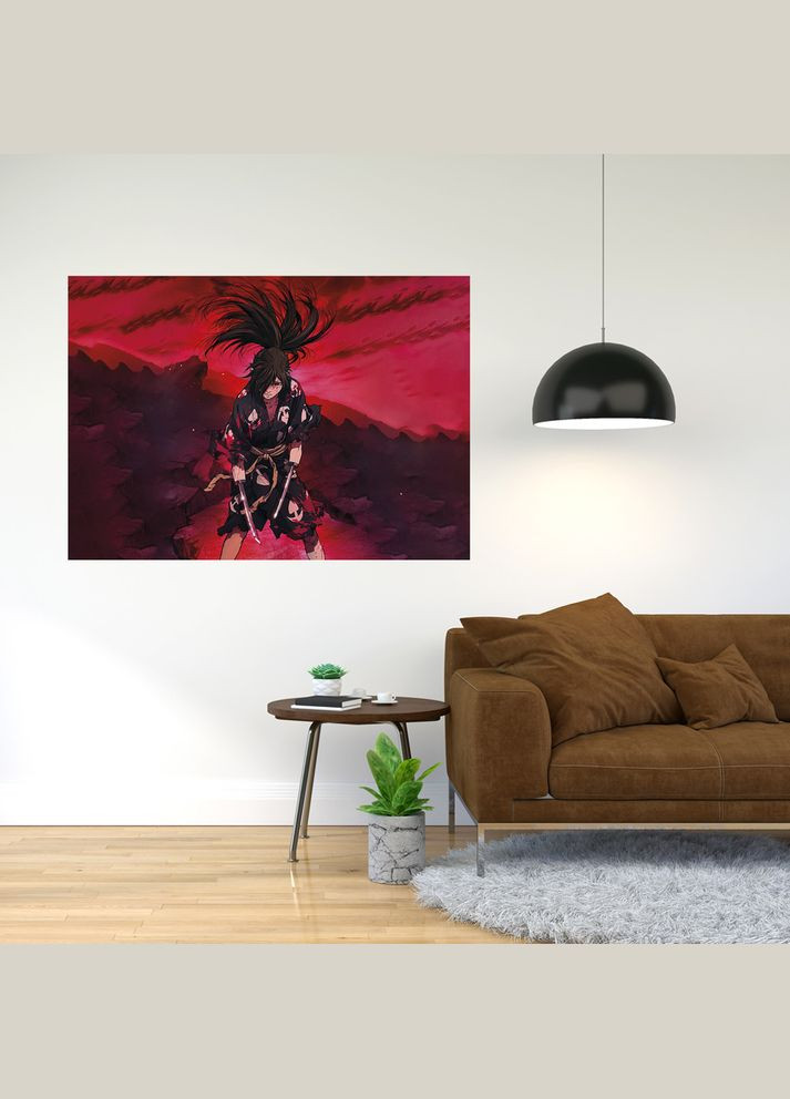 Плакат- с принтом Dororo - Дороро Хяккимару (японская манга аниме телесериал) 18 A4 А0 Кавун постер (316210750)