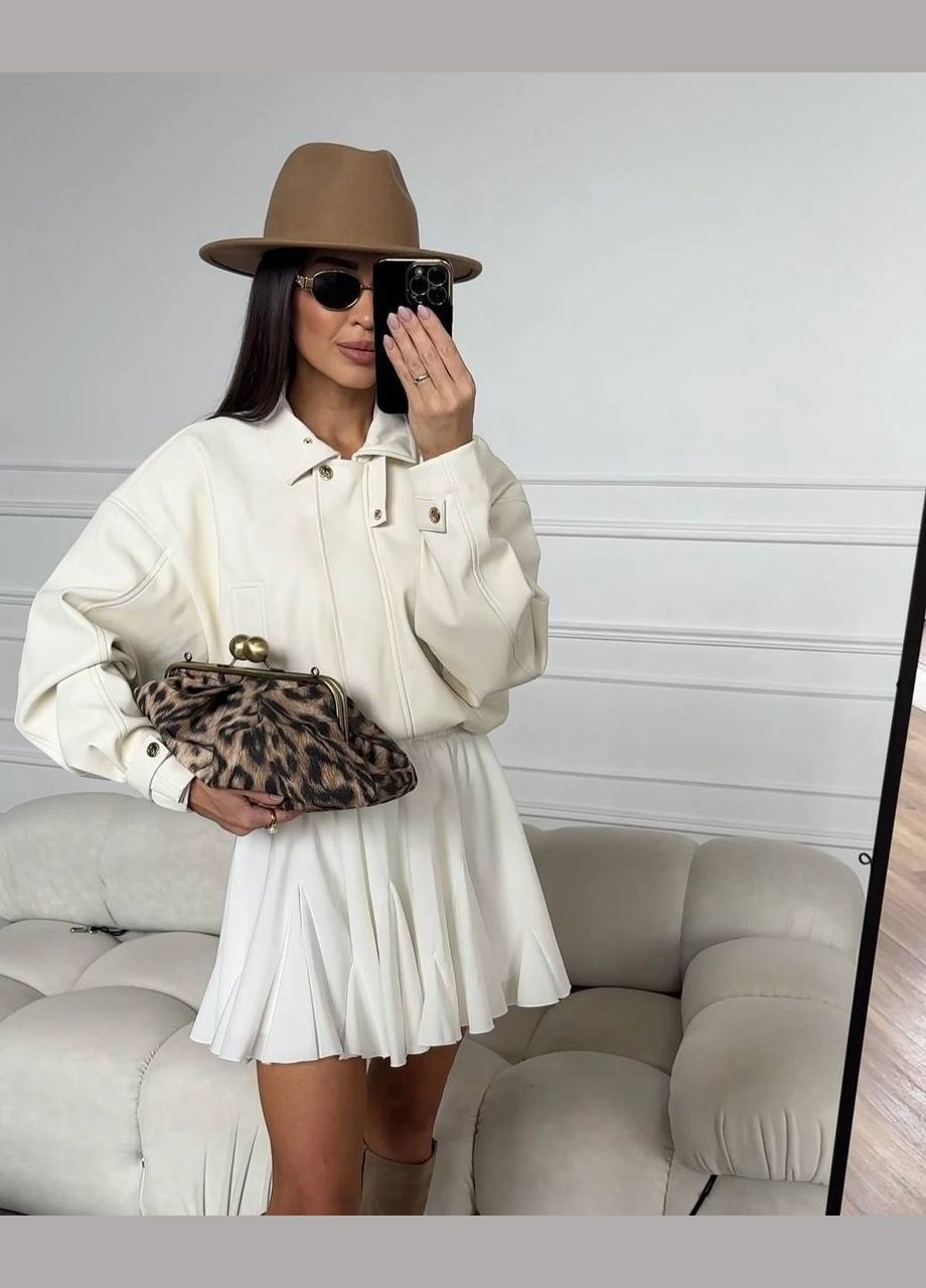 Белая коктейльный, офисная, повседневная, кэжуал, вечерний женская юбка No Brand клешированная