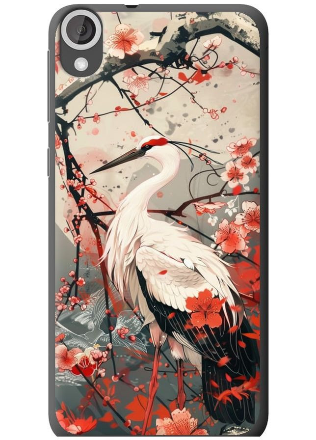 Силиконовый чехол 'Аист в цвету сакуры' для Endorphone HTC Desire 820 (291422510)
