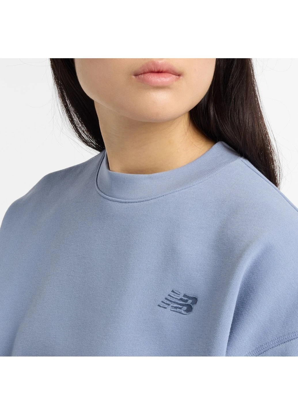 Женский голубой свитшот Coastal Fleece 40 (L) (WT51514DUS) New Balance WT51514 (392841502)