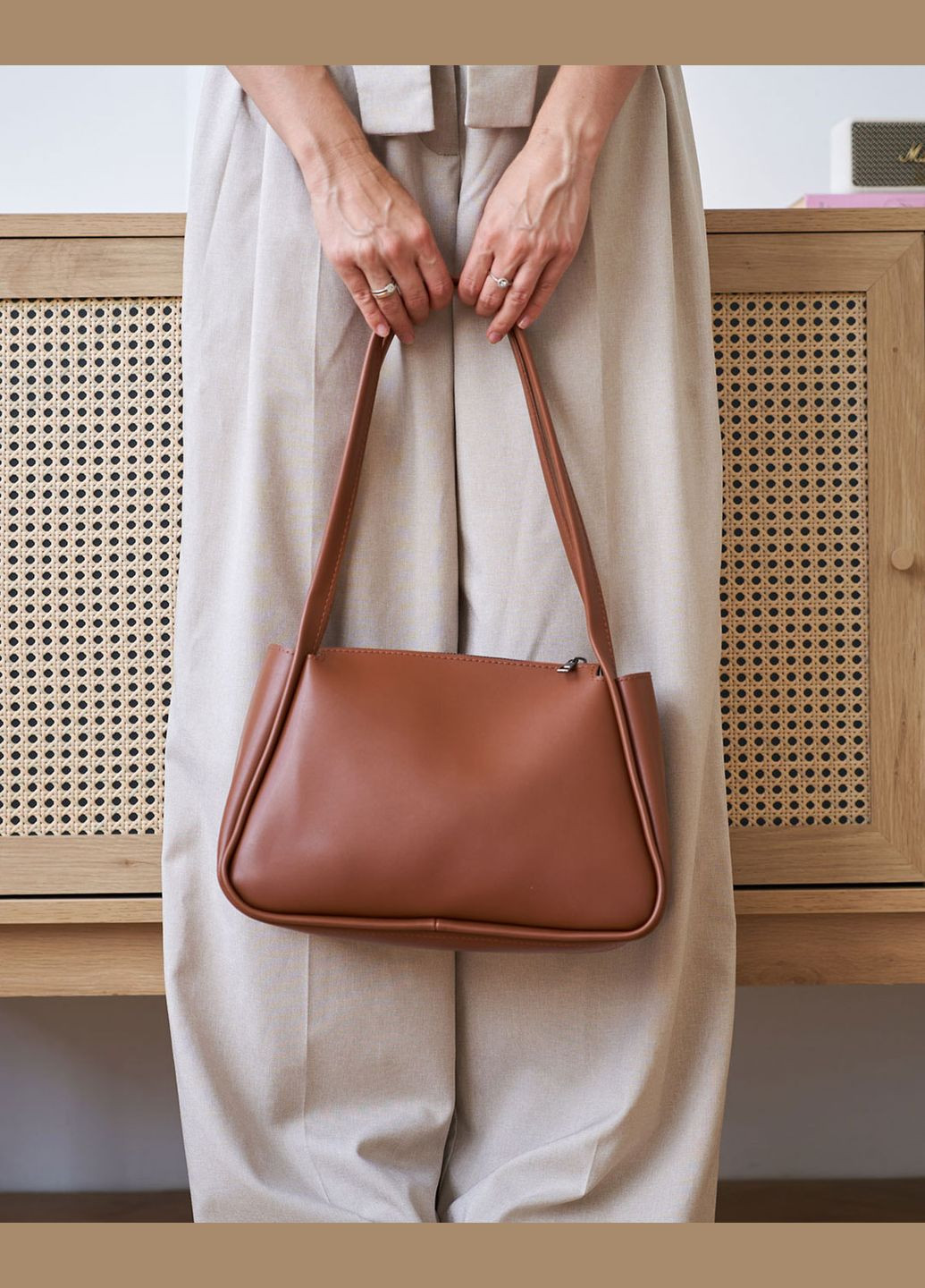 Сумка жіноча крос боді екошкіра (wel-12802) Рудий WeLassie (315864627)