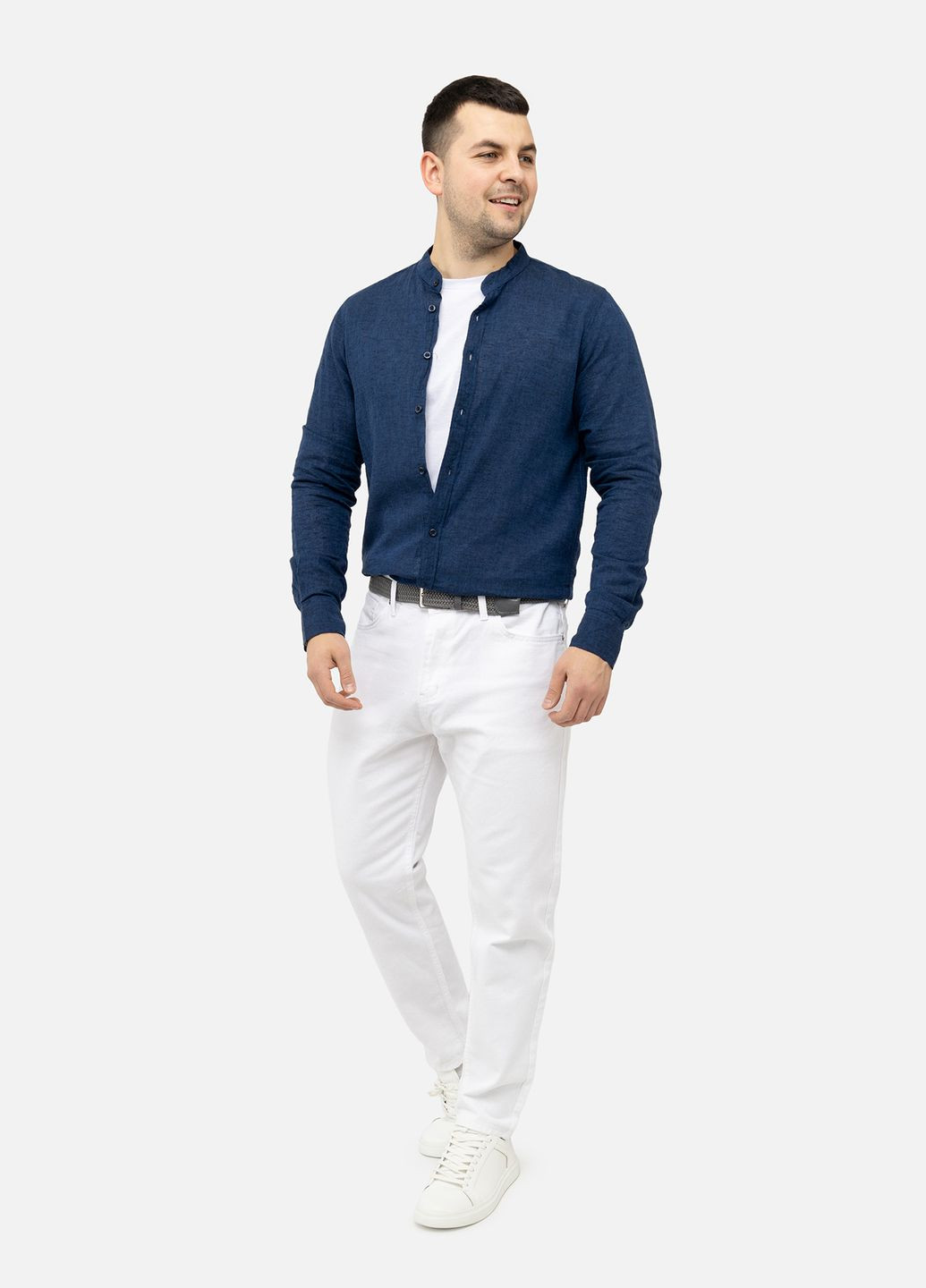 Синяя рубашка Figo