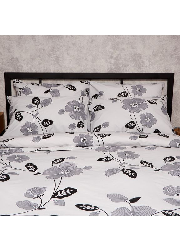 Комплект постільної білизни Бязь Gold Люкс Сімейні 143х210х2 наволочки 4х50х70 (MS-820009443) Moon&Star Misty Petals (356112850)