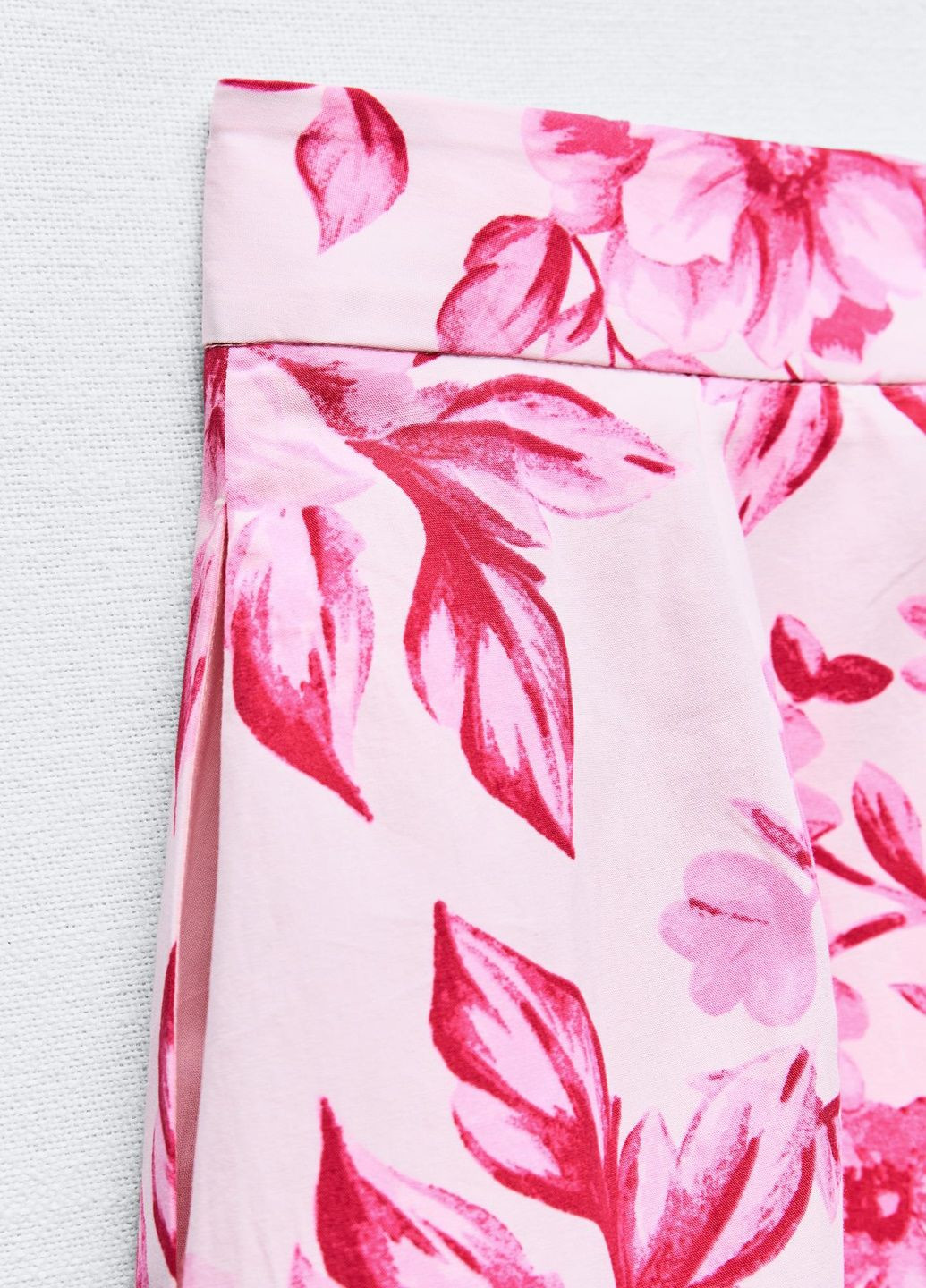 Розовая праздничный цветочной расцветки юбка Zara