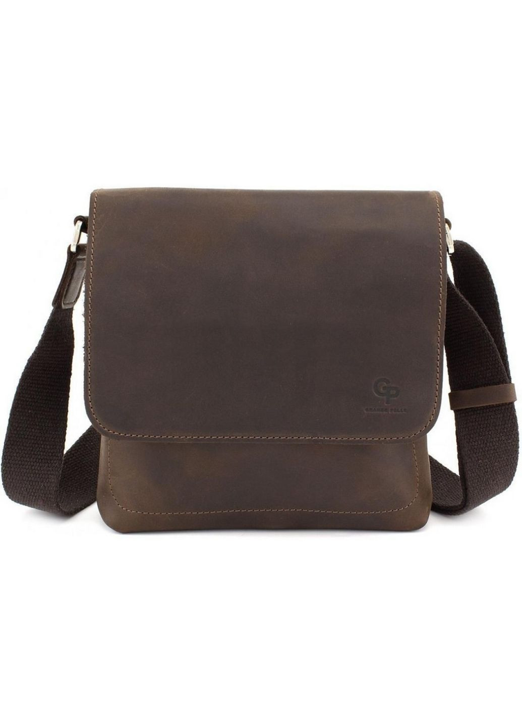 Мужская кожаная сумка через плечо 22х22х5.5 см Grande Pelle (315868995)