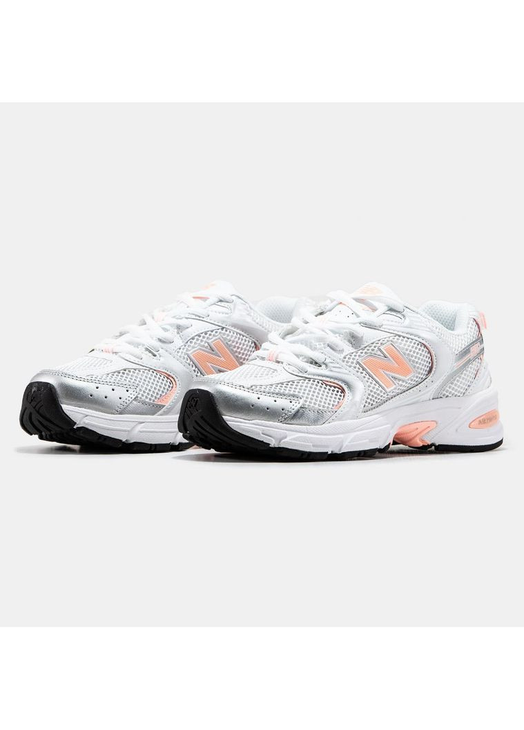 Розовые демисезонные кроссовки мужские new balance 530 white pink нью беланс 530 No Brand