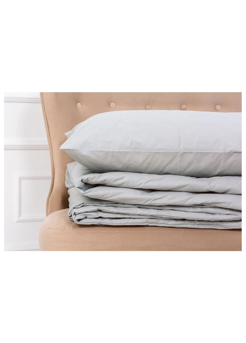 Ковдра Літня з евкаліптовим волокном №2400 Light Gray 110x140 (ek43901) Mirson Летнее с эвкалиптовым волокном 2400 Light Gray 110 (392398977)