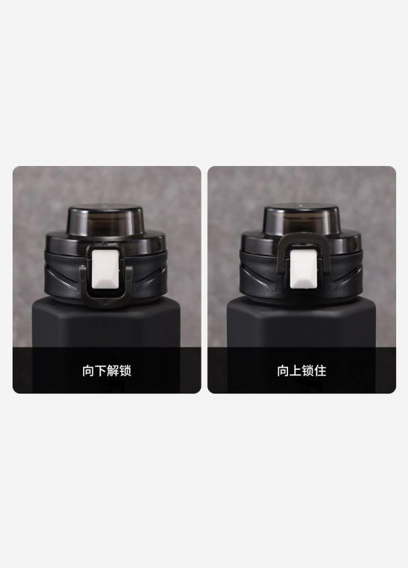 Пляшка для води Quange Large Capacity Tritan Water Cup 760ml Black / White (6972229764770) Xiaomi (280877393)