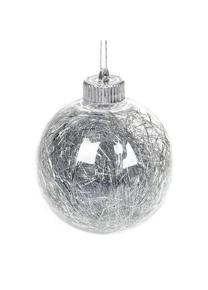 Шар новогодний пластиковый D-10 см. 12313 Flora (360639423)