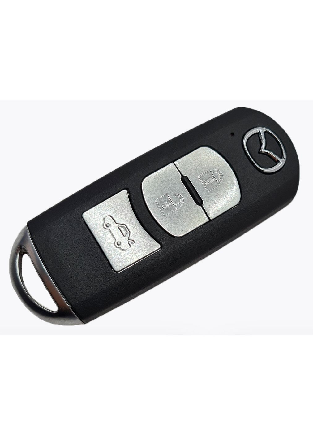 Чохол ключа сірий + золота окантовка (3 кнопки) TPU Mazda (369610909)