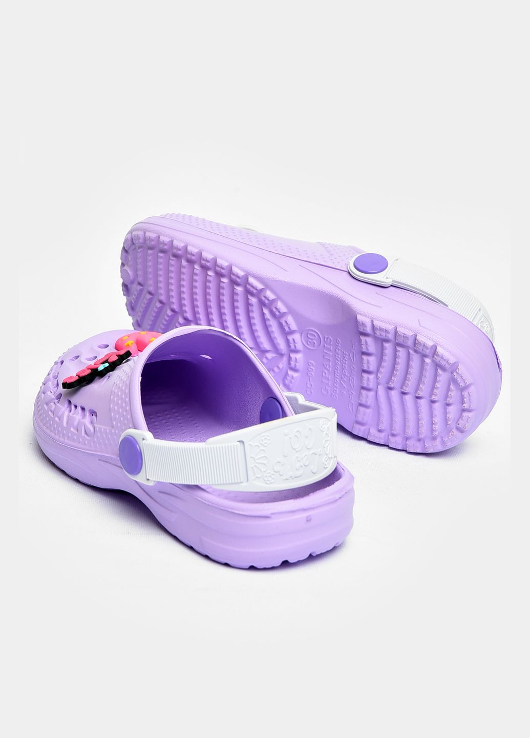 Кроксы детские для девочки сиреневого цвета Let's Shop (327367505)