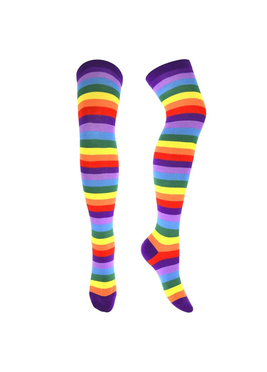 Чулки радуга фиолетовые колени трикотажные цветные 11390 No Brand (308977006)