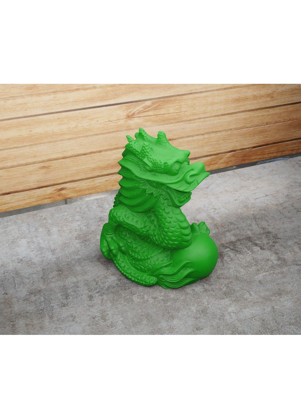 Статуетка дракона з кулею - яйцем. Символ 2024 року. Золотистий, 5 см ЗаСвіт (280940668)