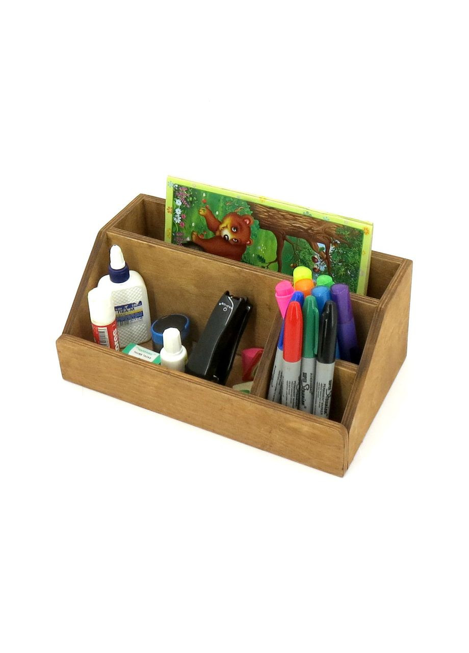 Органайзер настільний з дерева Ладлоу мускат (КНЦ-002107) No Brand (328224865)