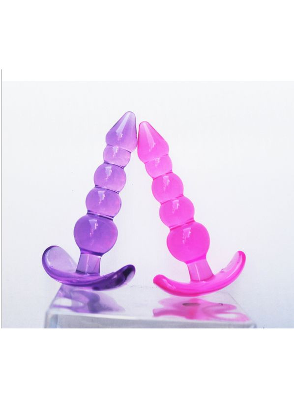 Анальная пробка 2.7 см Матрёшка силиконовая ёлочка Focus (303889688)