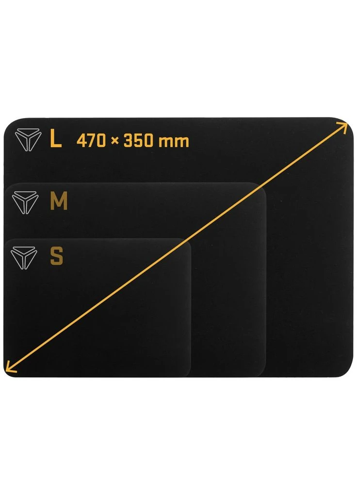 Коврик для мыши (m489692) YENKEE YPM 47 Speed Top L Black (378611733)