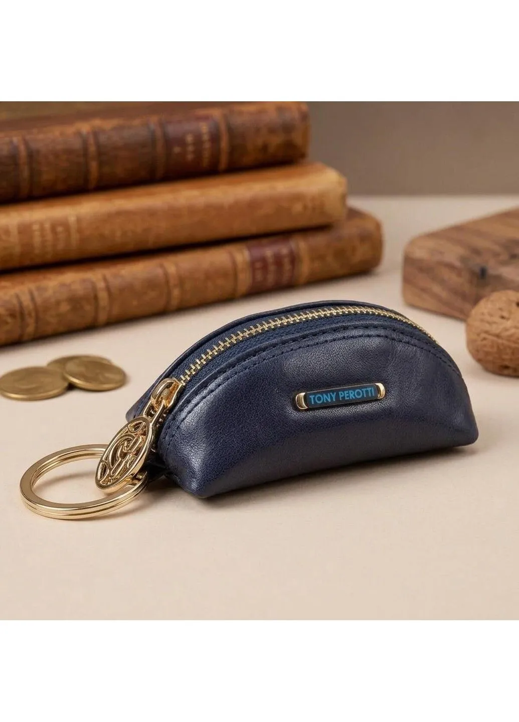 Ключниця-брелок Top Kapi KR-186 navy (90013) Синя Tony Perotti (402441442)