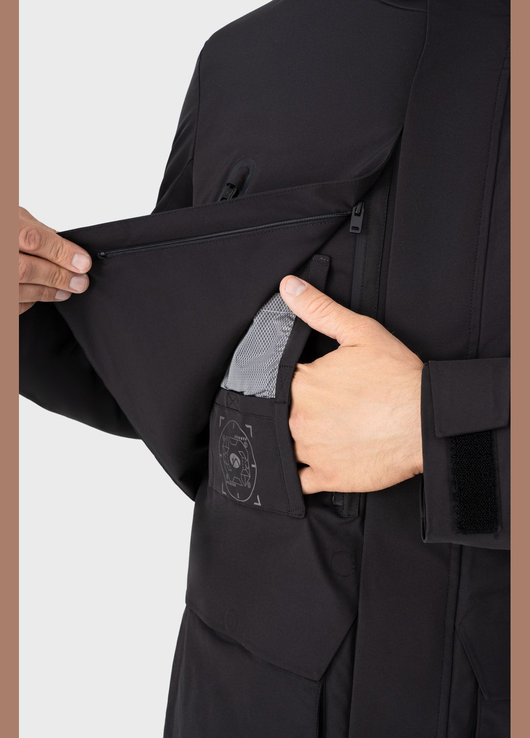 Чорна зимня куртка чорна з мембраною 5000 3xl Avecs