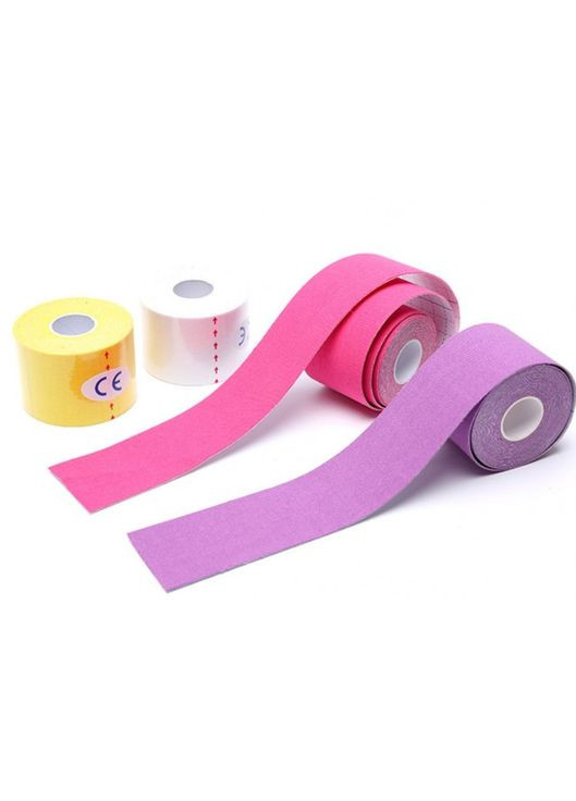 Тейп Кінезіо 3,8 см, кінезіологічна стрічка Kinesiology Tape, салатовий, 3,8 см No Brand (361147374)