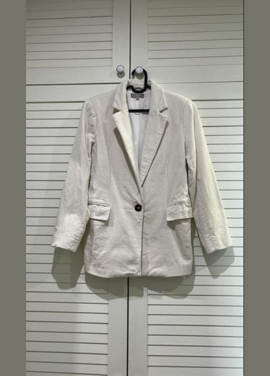 Молочный женский женский пиджак замш s молочный Fransa -